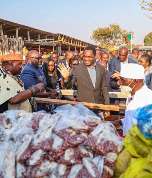 Better use of his time … Zambian president Hakainde Hichilema in Chienge, Luapula Province, to attend the Builile Traditional Ceremony of the Bwile people of Senior Chief Puta VIII on August 17, 2024