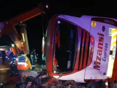 ‘Driver is new’: 10 travellers killed as Mzansi Express bus travelling from Zimbabwe crashes in Limpopo Ten people lost their lives when an Mzansi Express bus travelling from Zimbabwe, destined for Joburg, crashed in Makhado. Picture: Supplied