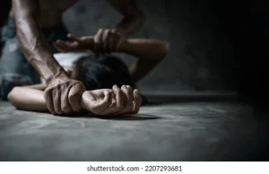 Man leaves wife being raped The man ran away to save his life leaving his 34-year-old wife being raped at a bush along a dust road near Stopover Shopping Centre